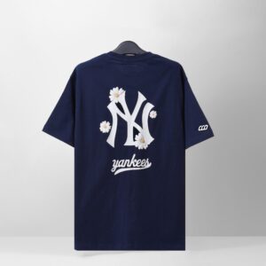 NEW ERA NYYK FLOWERS T-SHIRT - NAVY