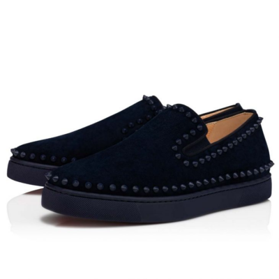 Giày Christian Louboutin Pik Boat 'Black' 1130280U829 - Ảnh 5