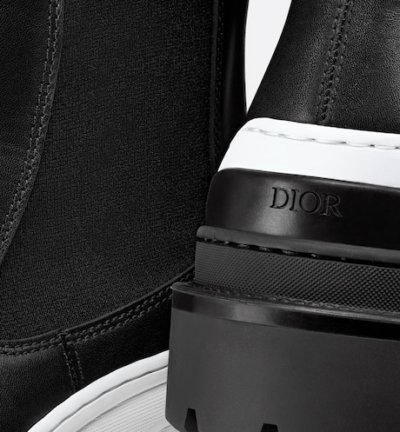 Giày Dior And Sacai Chelsea Boot Black Smooth Calfskin 3BO278ZM-900 - Ảnh 3