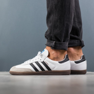 Giày Adidas Samba OG 'White Black Gum' B75806 - Ảnh 7