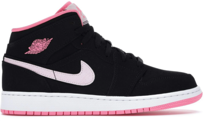 Giày Nike Air Jordan 1 Mid ‘Black Digital Pink’ (GS) 555112-066