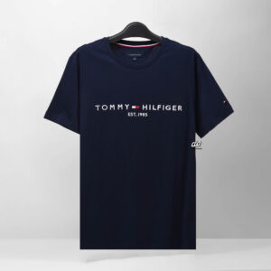 TOMMY HILFIGER BIG AND TALL T-SHIRT - NAVY