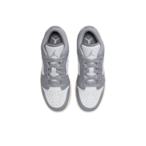 Giày Nike Air Jordan 1 Low (GS) 'Vintage Grey' 553560-053 - Ảnh 9