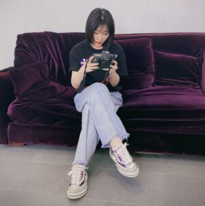 Giày xVESSEL G.O.P Violet Paisleys F21X14Z - Ảnh 6